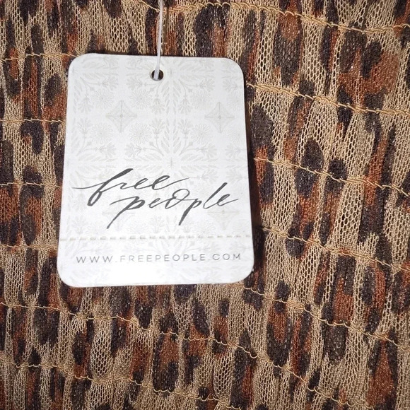 FREE PEOPLE Hello There Top / Leopard Combo NWT Size XS - Picture 10 of 12